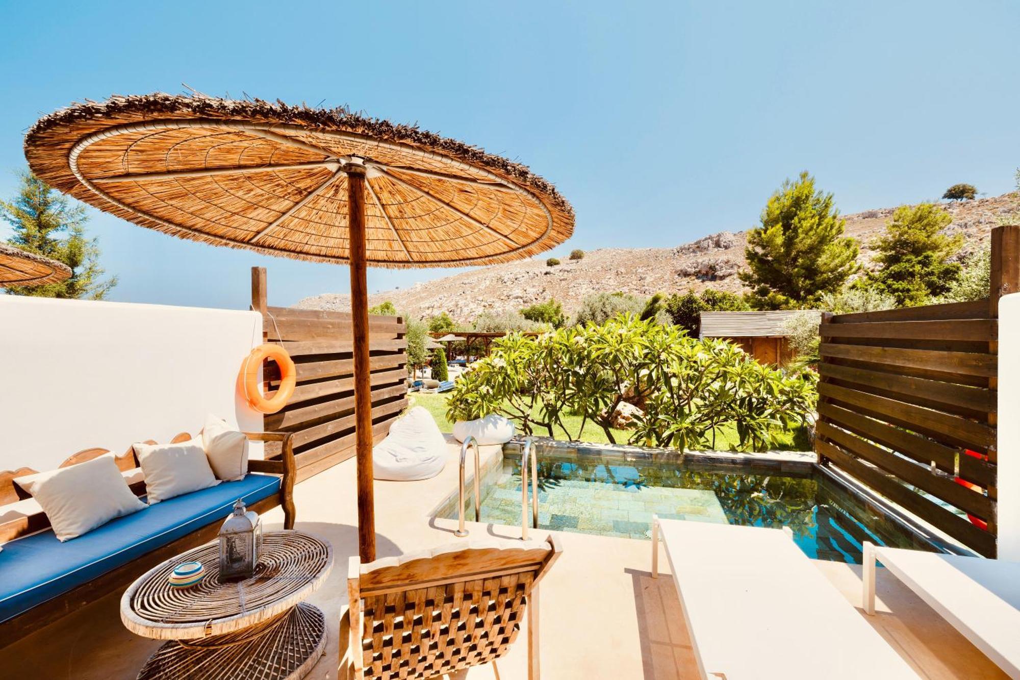 Caesars Gardens Hotel & Spa - Adults Only Lindos  Bagian luar foto
