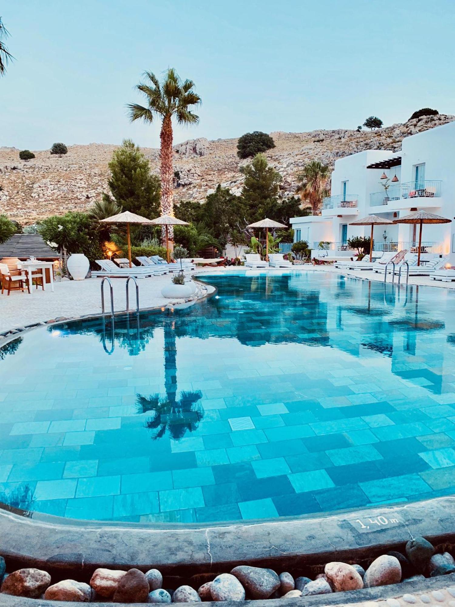 Caesars Gardens Hotel & Spa - Adults Only Lindos  Bagian luar foto